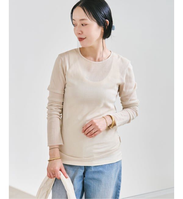 Plage「《追加》Mesh Sheer ロンT 6」|Tシャツ・カットソー|