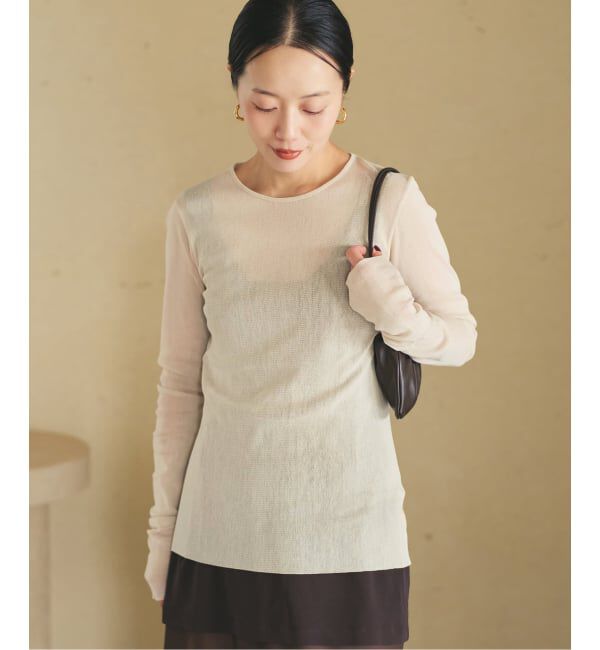 Plage「《追加》Mesh Sheer ロンT 6」|Tシャツ・カットソー|
