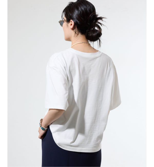 IENA「《WEB限定/追加予約》コットンフォトプリント ロゴTシャツ」|Tシャツ・カットソー|