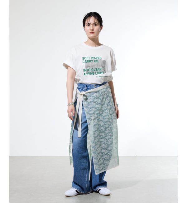 IENA「《WEB限定/追加予約》コットンフォトプリント ロゴTシャツ」|Tシャツ・カットソー|