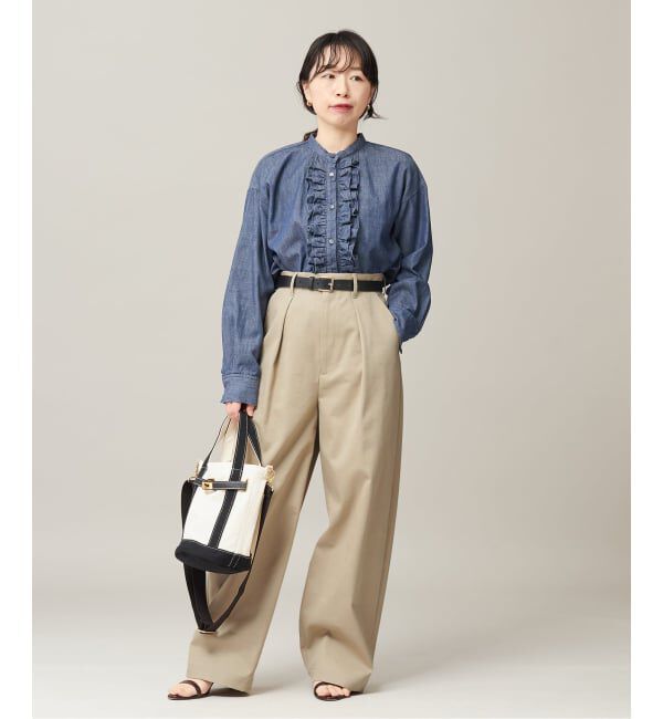 journal standard L'essage「《追加4》【金子綾さん着用】CP タックチノパンツ」|チノ|