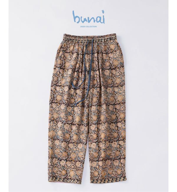 JOURNAL STANDARD relume「《予約》bunai / ブナイ 別注 カラマカリ プリント イージーパンツ」|その他|ブラック