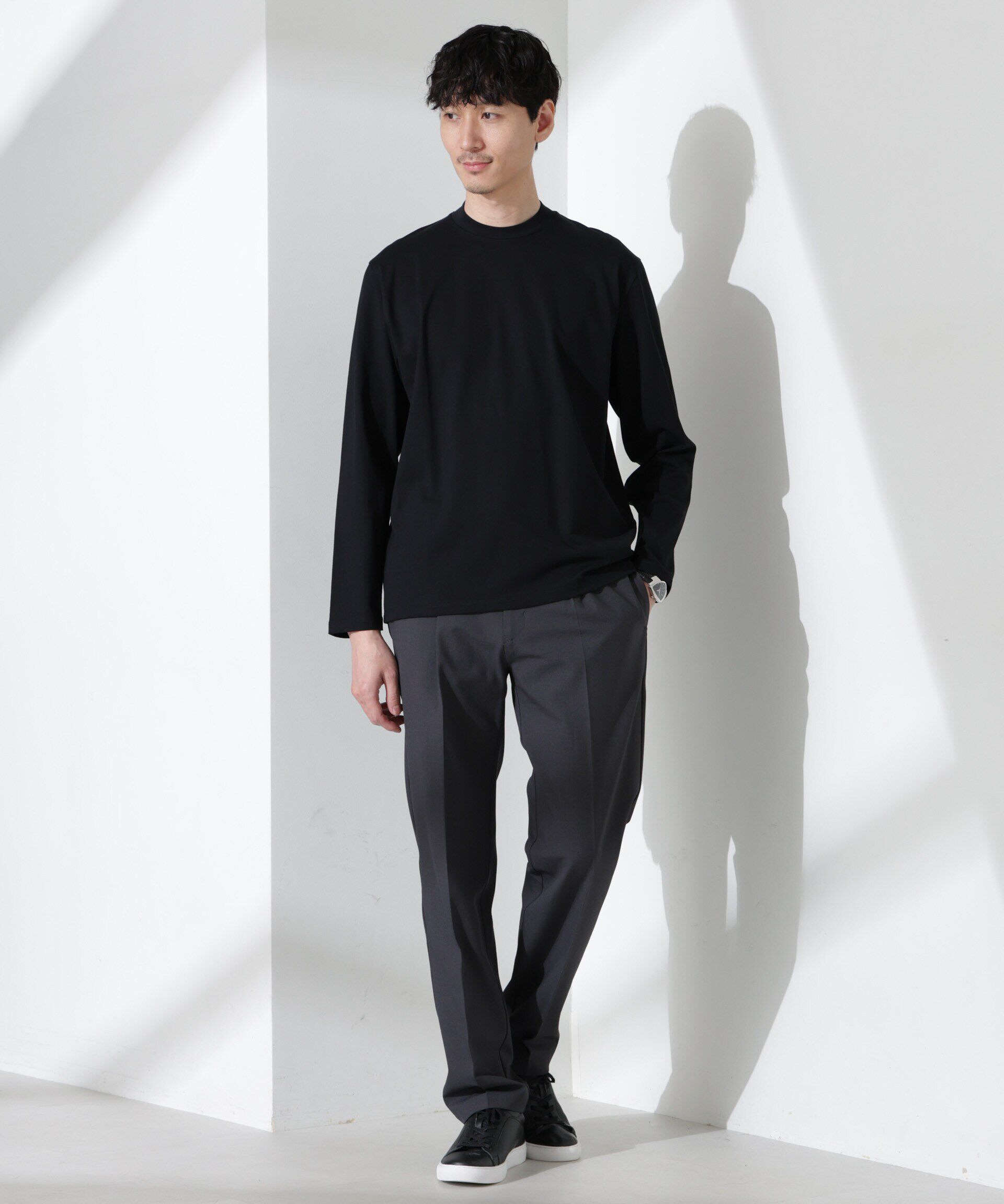 nano･universe「ジャケT(R) クルーネック 長袖」|Tシャツ・カットソー|