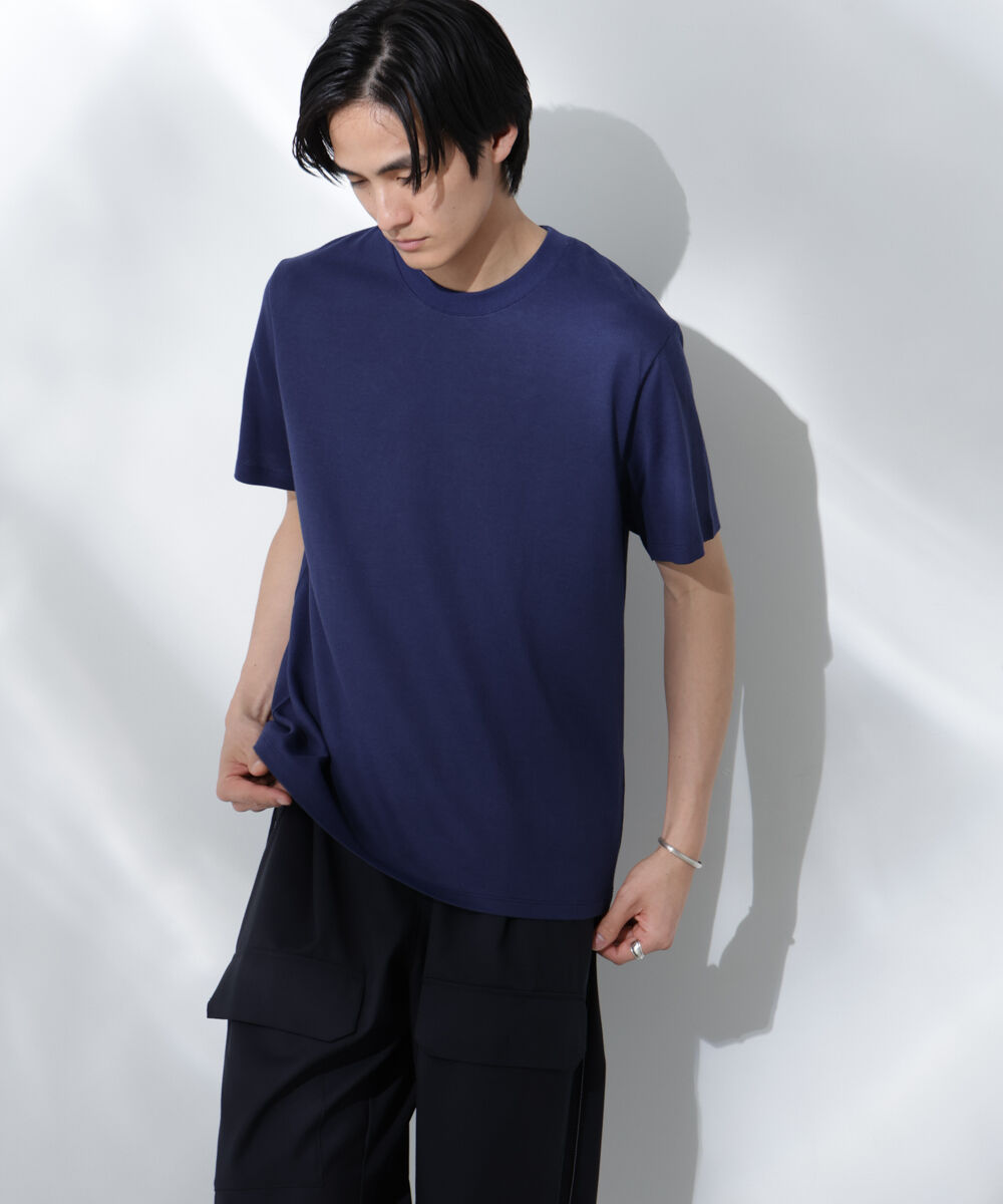 nano･universe「Anti Soaked(R) 汗染み防止 クルーネック レギュラーシルエットTシャツ」|Tシャツ・カットソー|