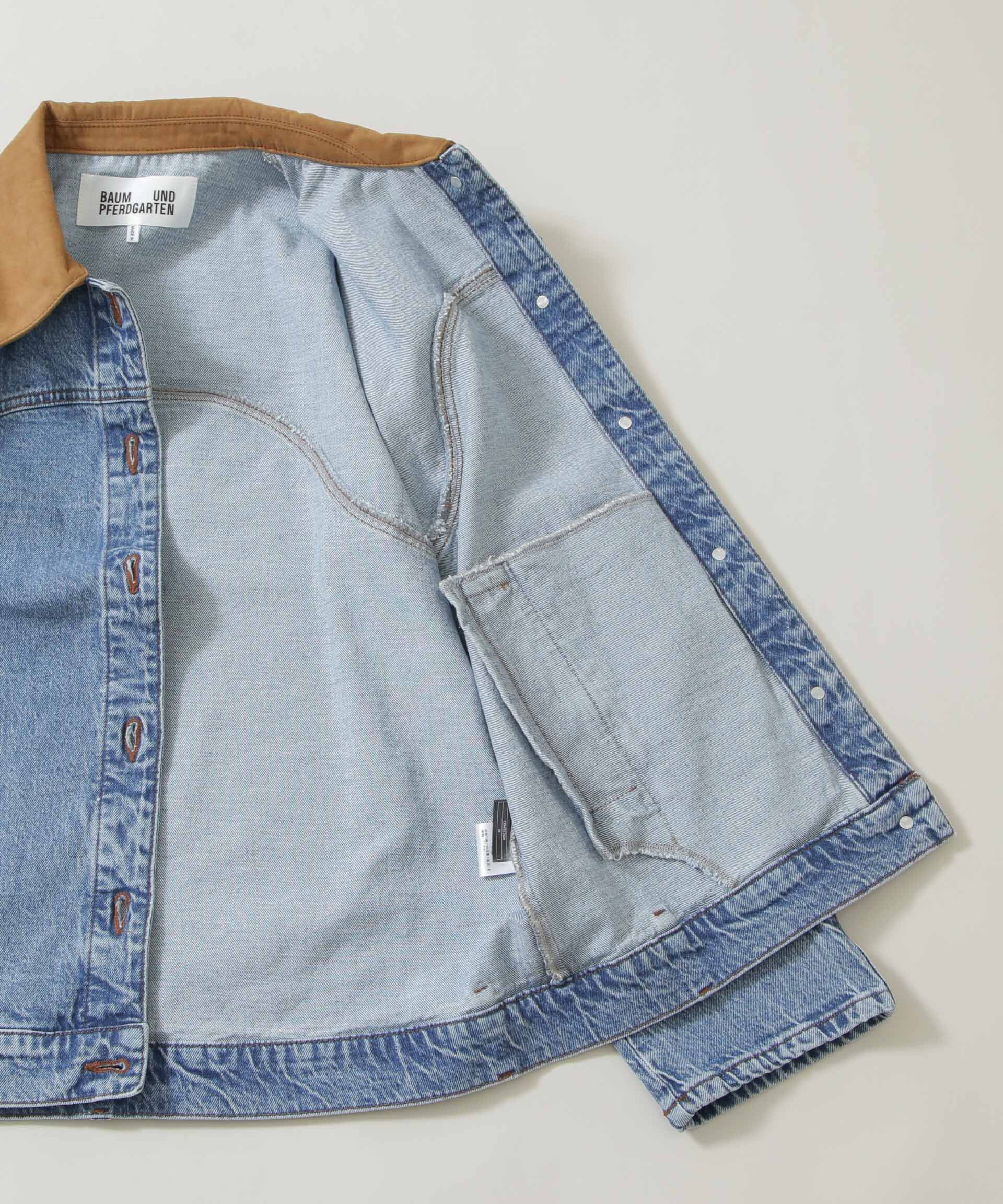 nano･universe「BAUM UND PFERDGARTEN/Patch denim ブルゾン(セットアップ可)」|ブルゾン・スタジャン|