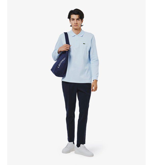 LACOSTE「スリムフィット ウールライクストレッチスラックス」|スラックス|