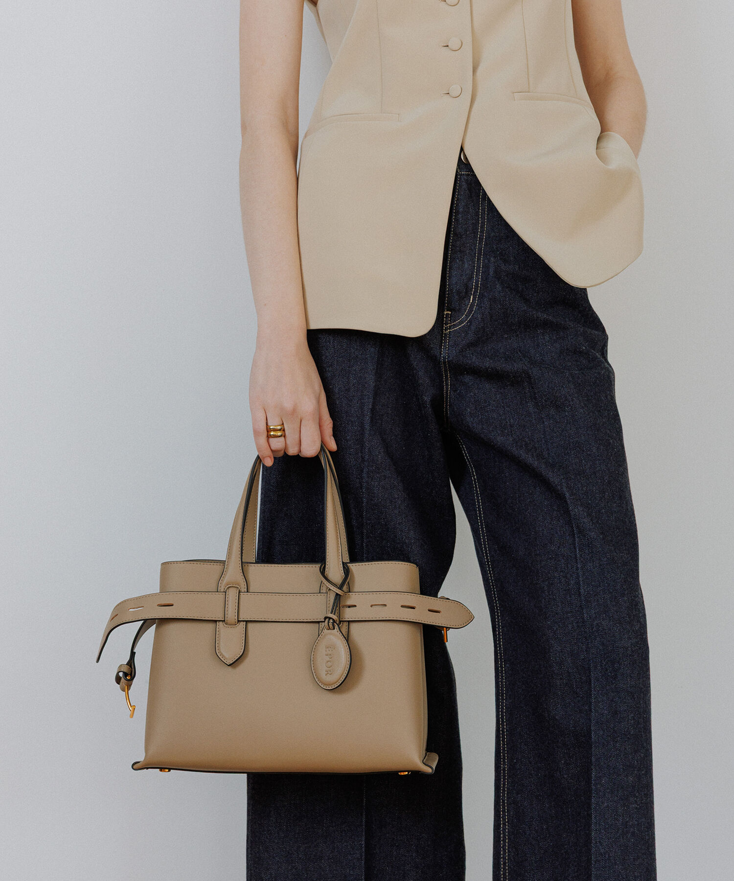 ROPE「【E'POR】A BAG Medium/通勤・26SS新型」|ハンドバッグ|