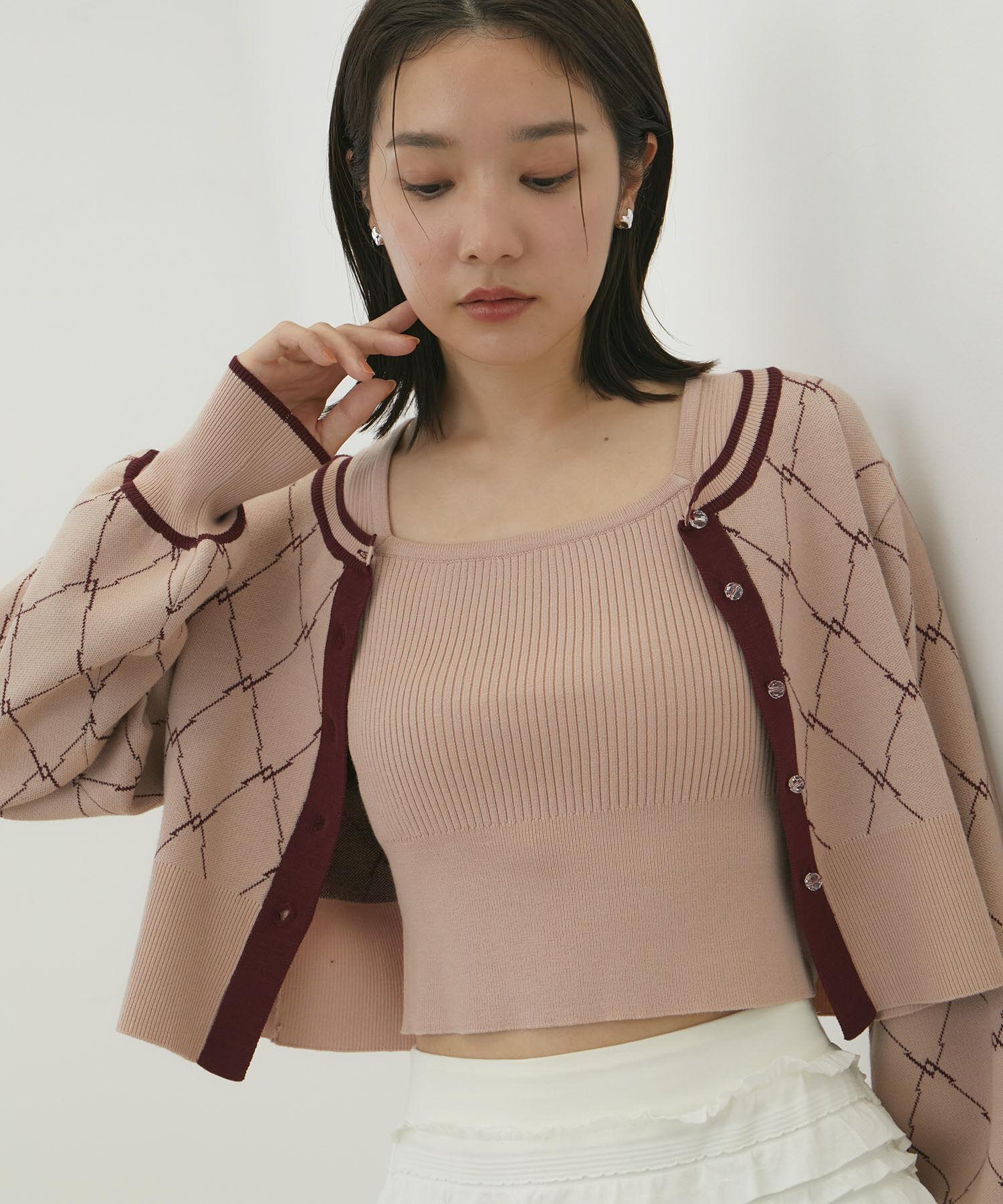 VIS「【SET】モノグラムニットアンサンブル【WEB/一部店舗限定】」|その他|