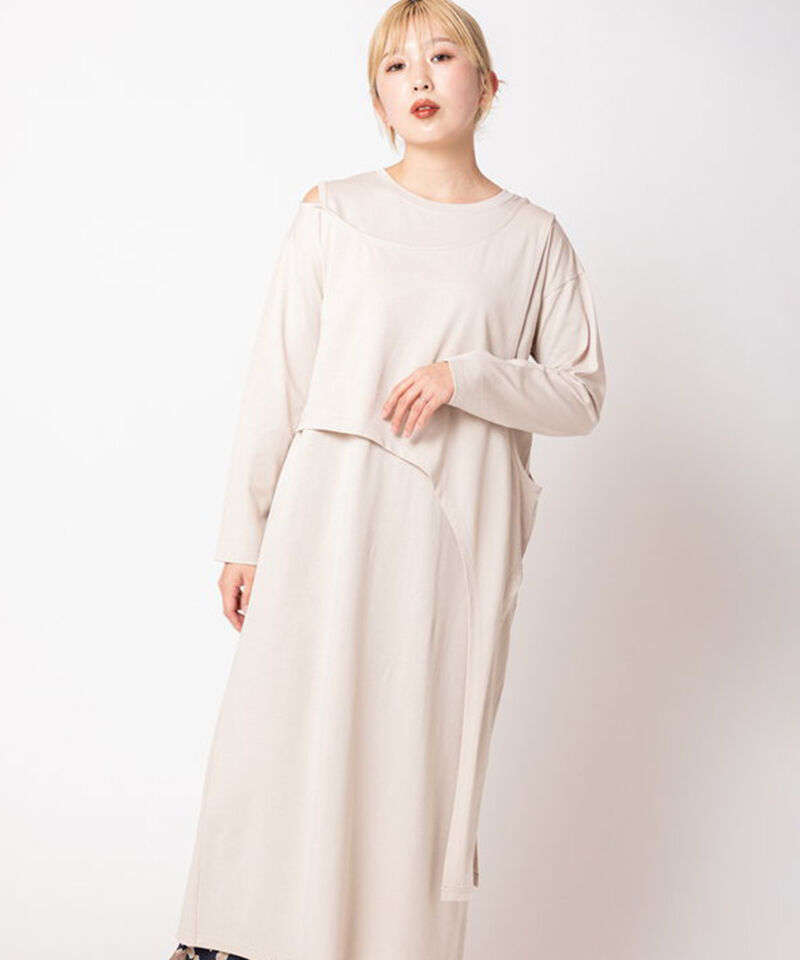  「アシンメトリーワンピース」|ワンピース|L.BEIGE