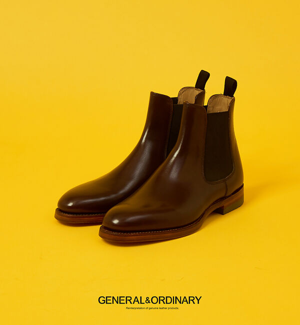 alfredoBANNISTER「【GENERAL&ORDINARY】チェルシーブーツ」|ショートブーツ|ボルドー