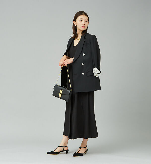 Rouge vif「ジョーゼットプリーツ コンビワンピース」|ワンピース|