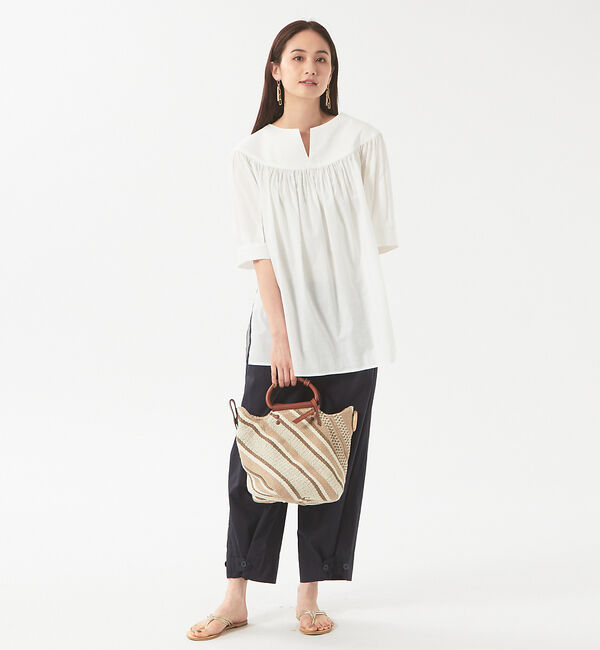 qualite「【mica della valle】diagonaleK 3WAYハンドバッグ」|ハンドバッグ|