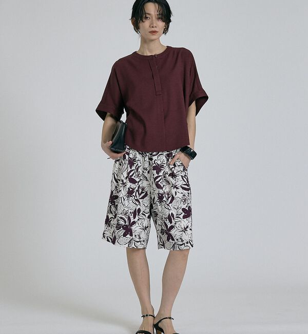 qualite「ボタニカルプリントショートパンツ」|その他|