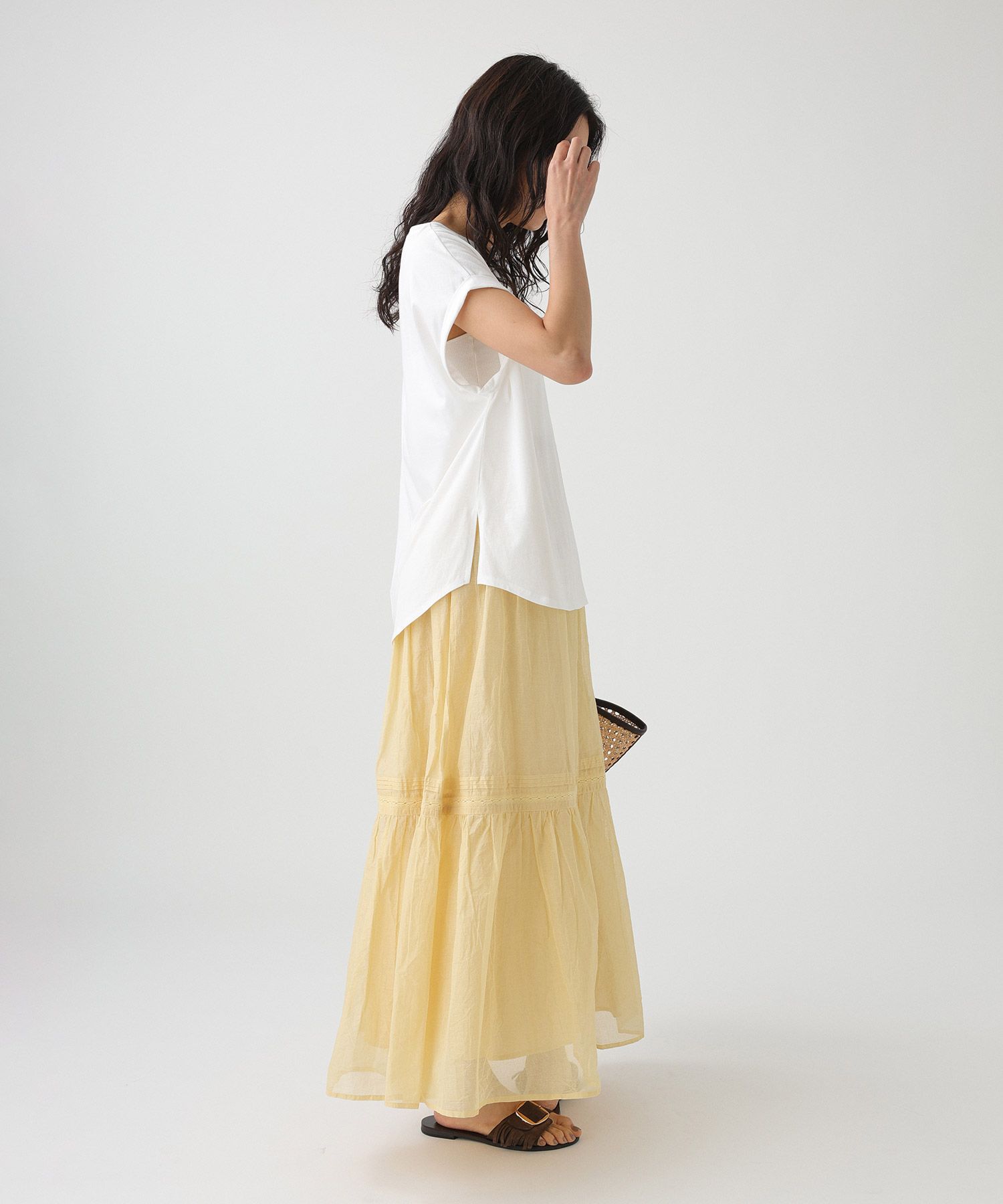 BABYLONE「ロールアップTシャツ」|Tシャツ・カットソー|