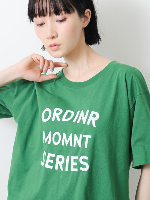 Samansa Mos2「【接触冷感】ロゴアソートプリントTシャツ」|Tシャツ・カットソー|グリーン