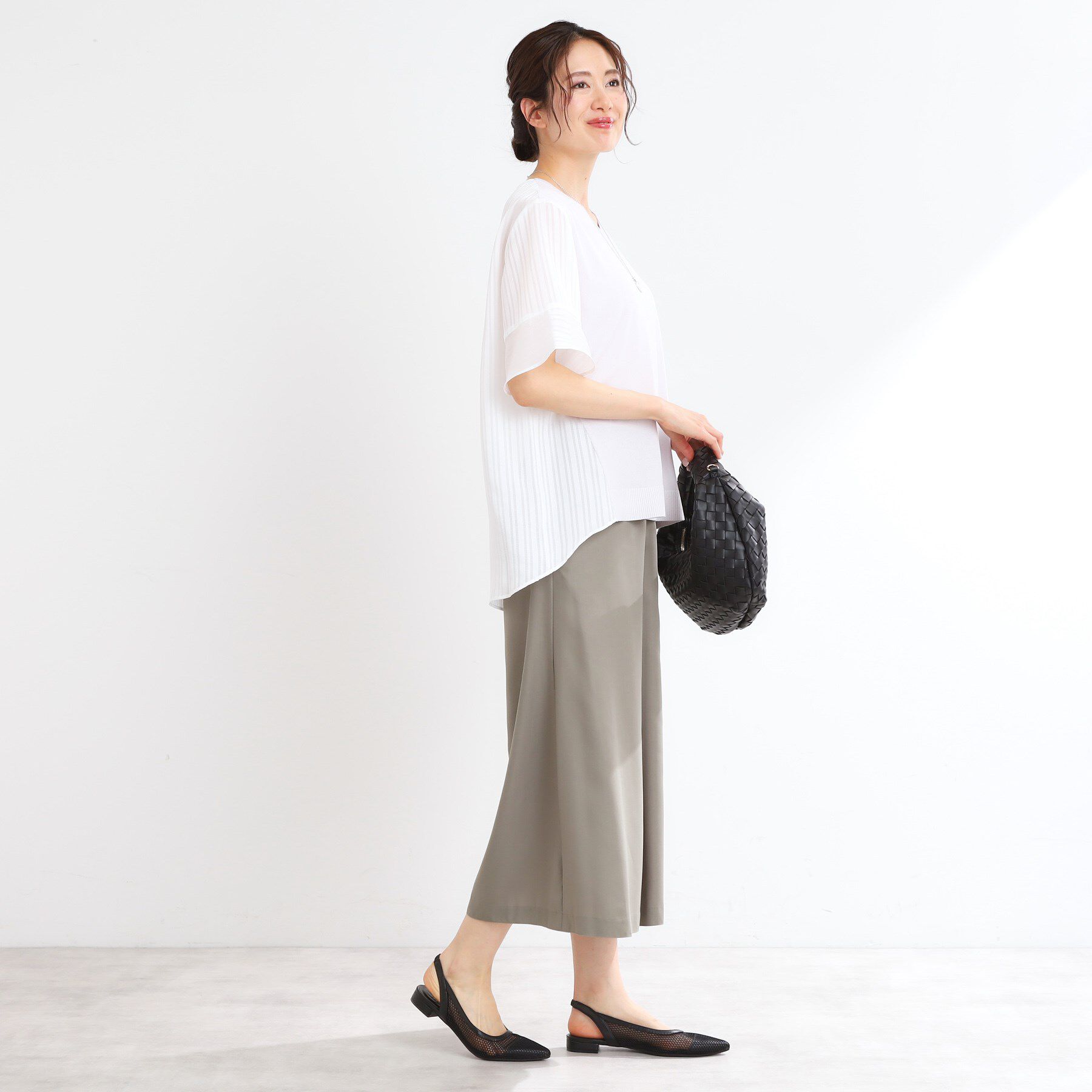 Reflect「【ゆったり着られる◎】バイカラードッキングニット」|ニット・セーター|
