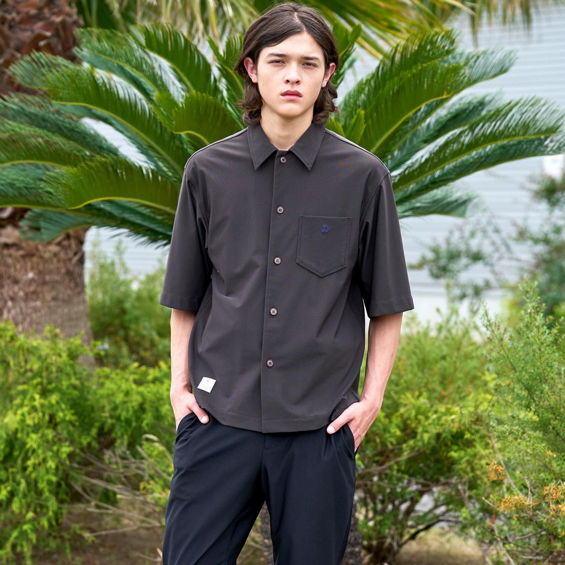 DRESSTERIOR「【接触冷感/UVカット/ウォッシャブル/Safari5月号掲載】AIRTOOL ハーフスリーブシャツ」|シャツ・ブラウス|