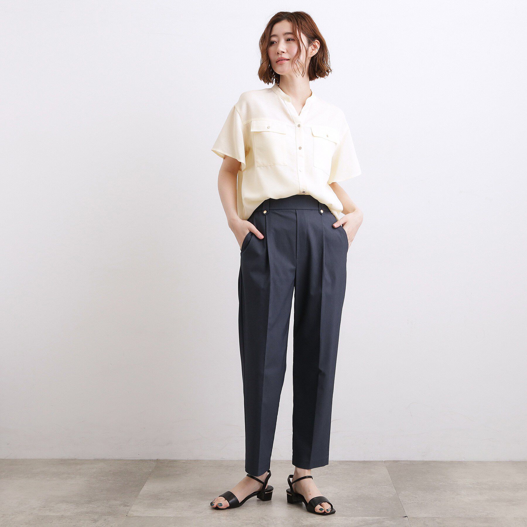 grove「【センタープレスがとれにくい】ハイパーストレッチテーパードパンツ」|その他|