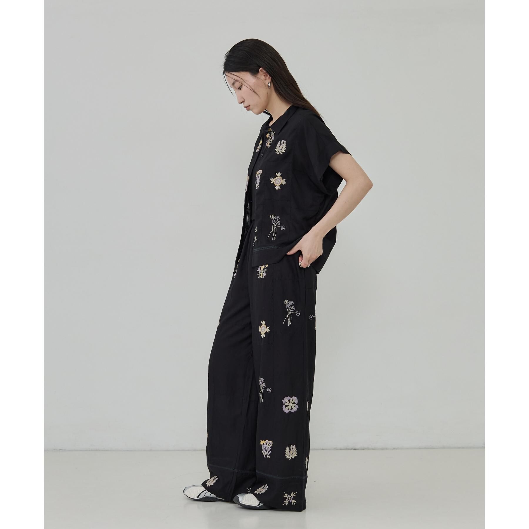 GALLEST「アート刺繍半袖シャツ【セットアップ可能】」|シャツ・ブラウス|