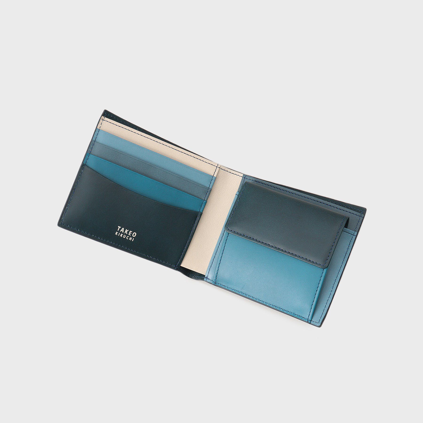 TAKEO KIKUCHI「アンティーク調レザー 2つ折り財布」|財布|