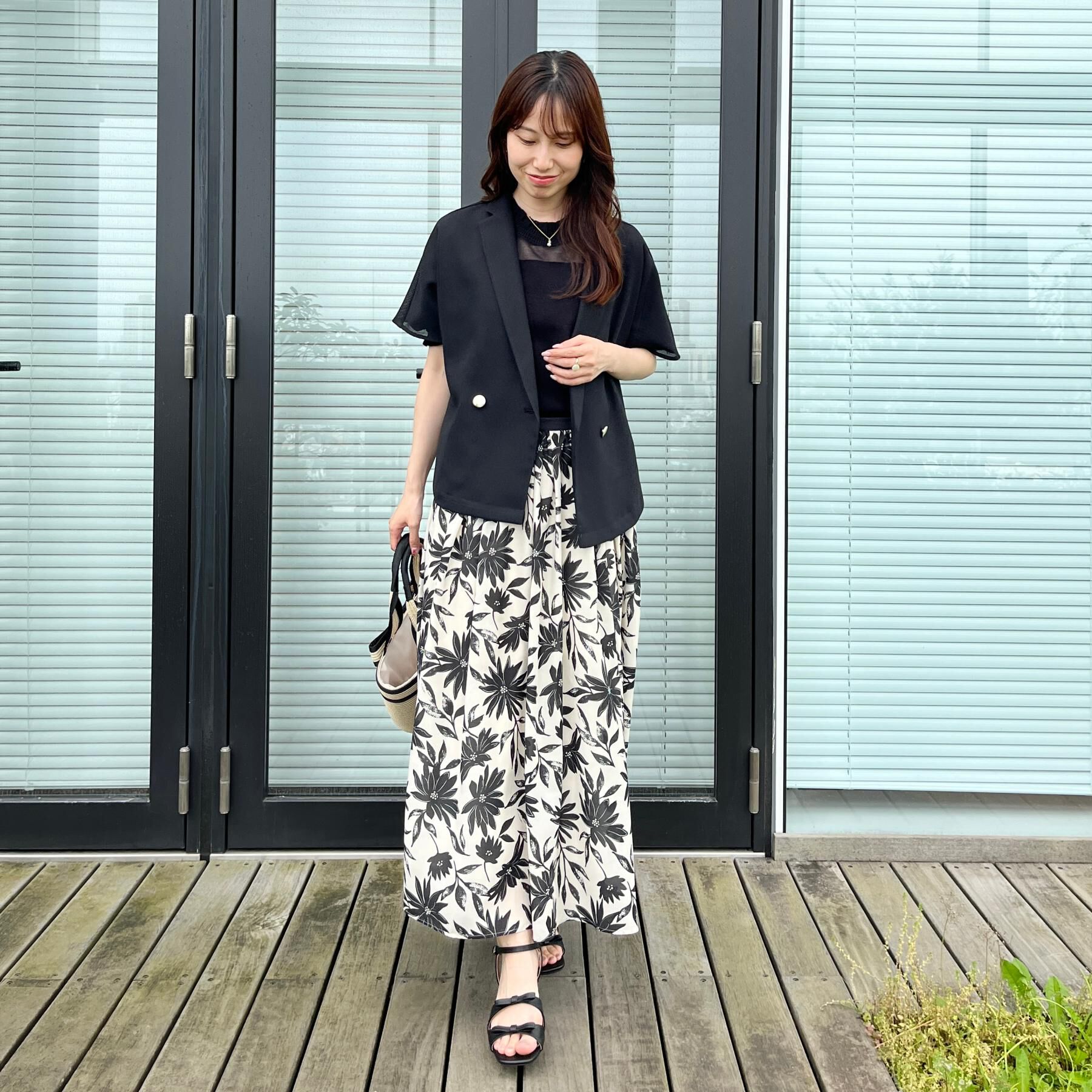 Couture broach「【洗える】メッシュ調 半袖ジャケット」|テーラードジャケット|