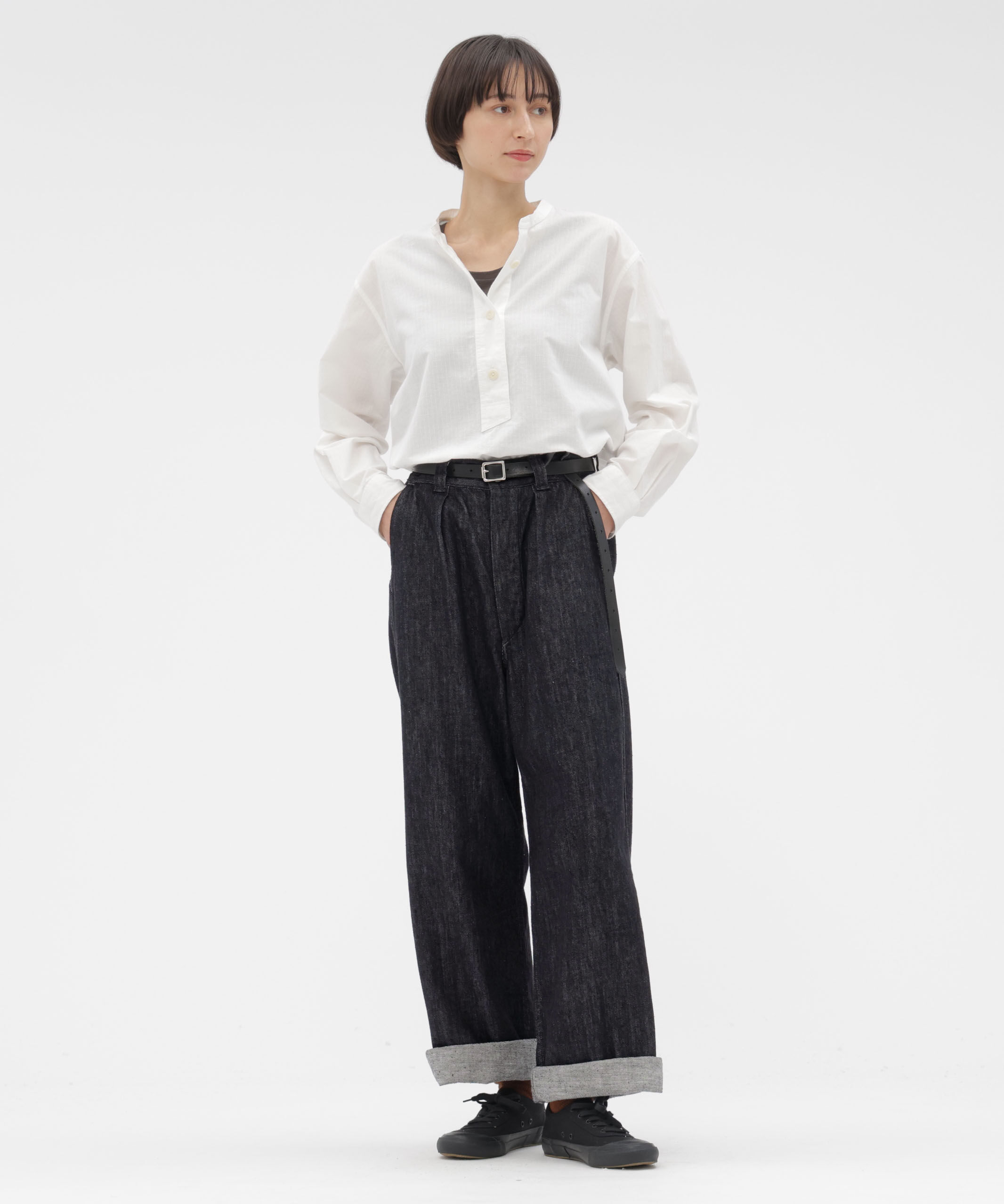 MHL.「CANTON BLACK LIGHT DENIM TROUSERS」|その他|BLACK