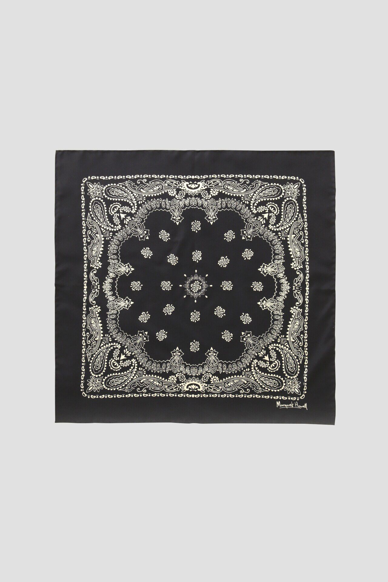  「PAISLEY SILK SCARF」|バンダナ・スカーフ|BLACK