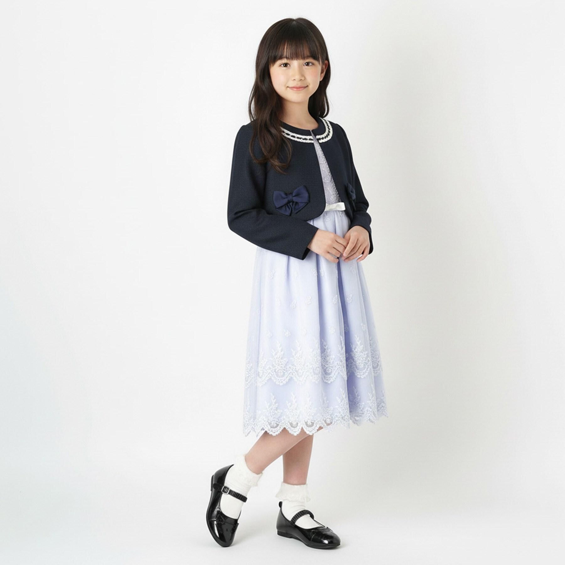 SHOO･LA･RUE「【セレモニー】レースワンピースセット」|ワンピース|サックスブルー(09
