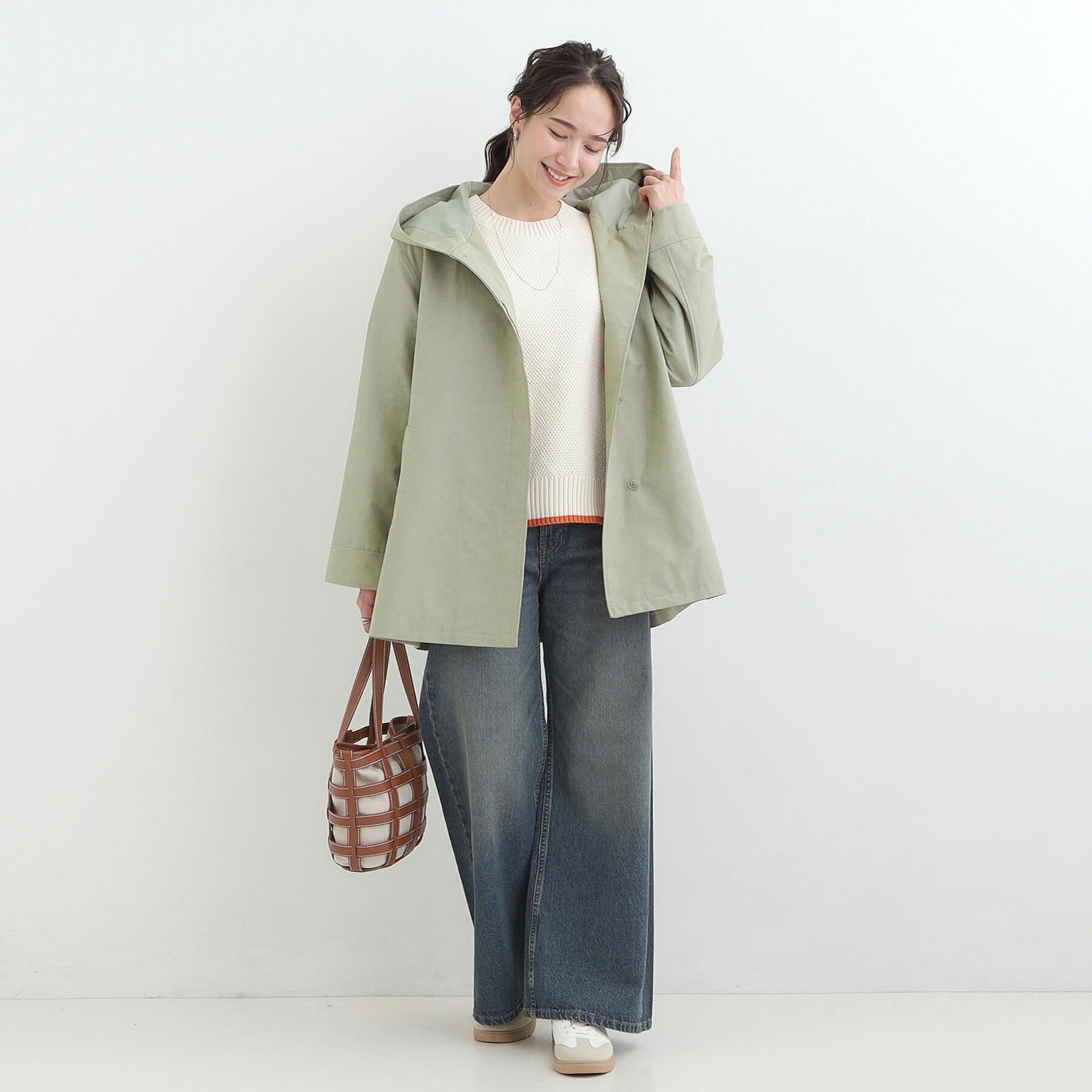 SHOO･LA･RUE「【SHOO・LA・RUE DENIM/S-LL】体型カバーにも バギーデニムワイドパンツ」|デニム|