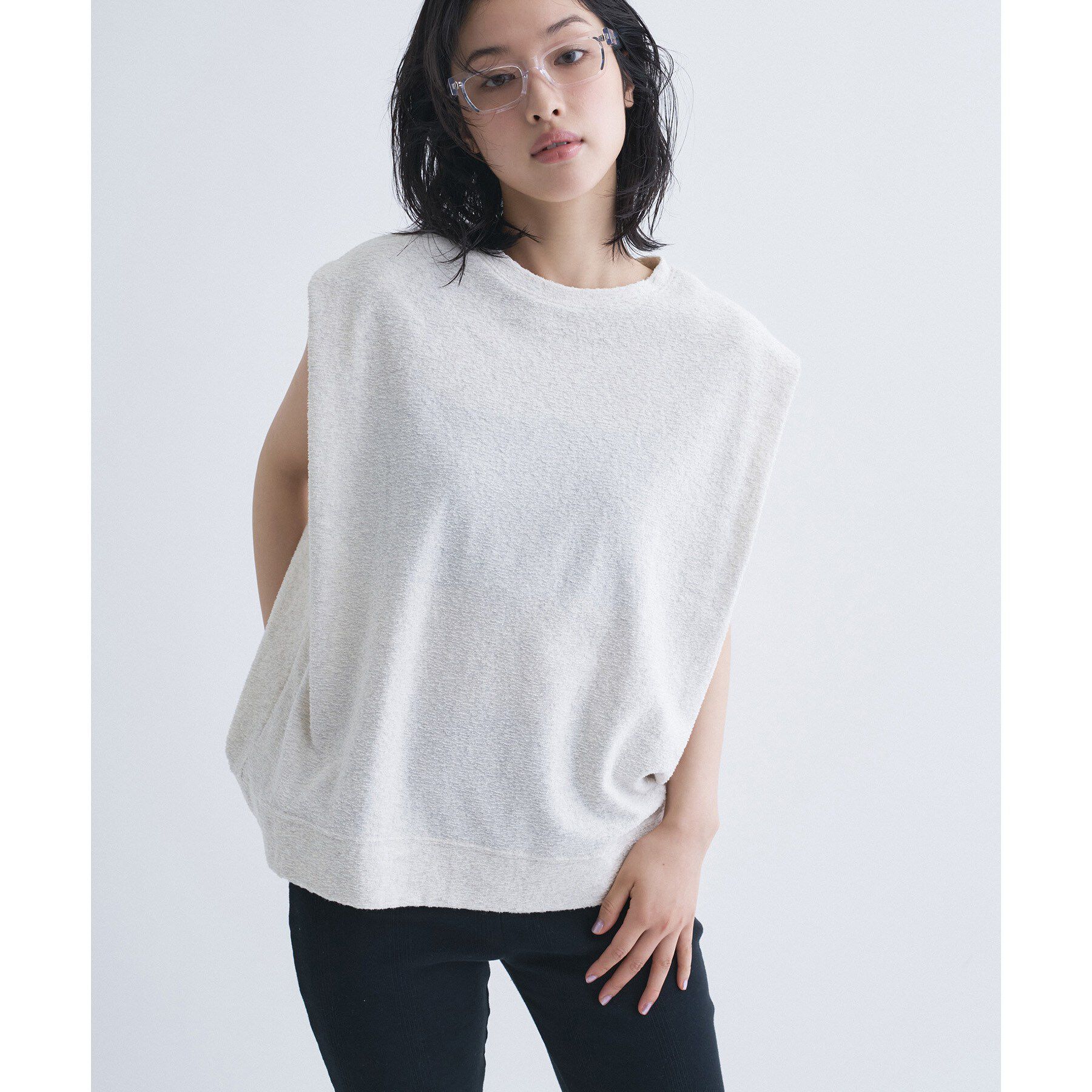 CODE A「PROTAGONISTA｜sleeveless tee」|Tシャツ・カットソー|オフホワイト(003