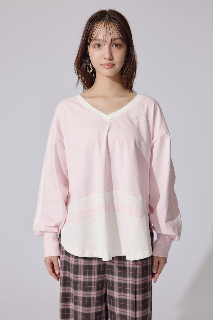 rienda「ユニフォームレディーロンT」|Tシャツ・カットソー|