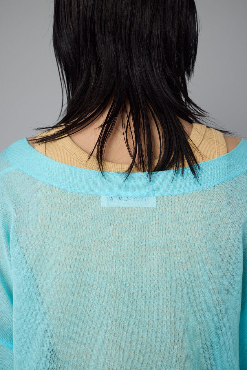 HeRIN.CYE「Sheer line cardigan」|カーディガン|