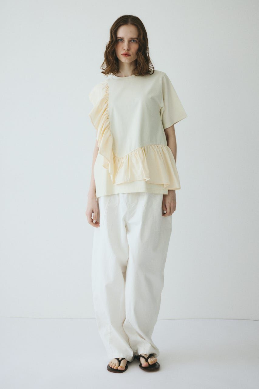 HeRIN.CYE「Docking ruffle peplum tops」|Tシャツ・カットソー|