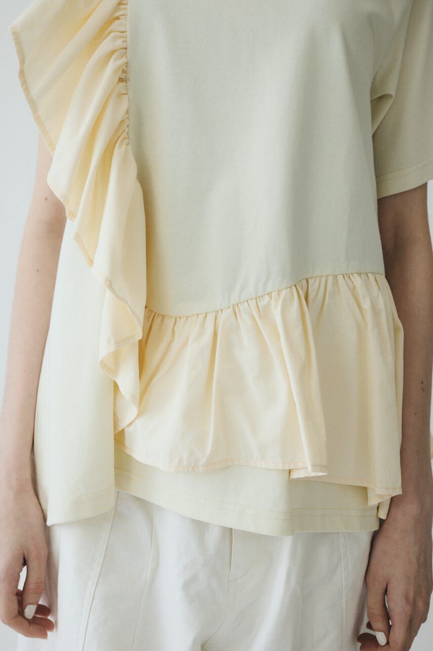 HeRIN.CYE「Docking ruffle peplum tops」|Tシャツ・カットソー|
