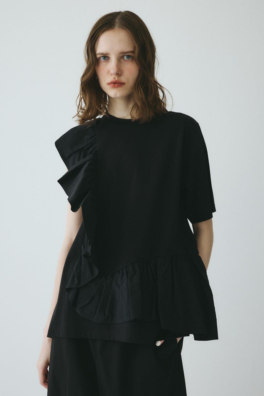 HeRIN.CYE「Docking ruffle peplum tops」|Tシャツ・カットソー|