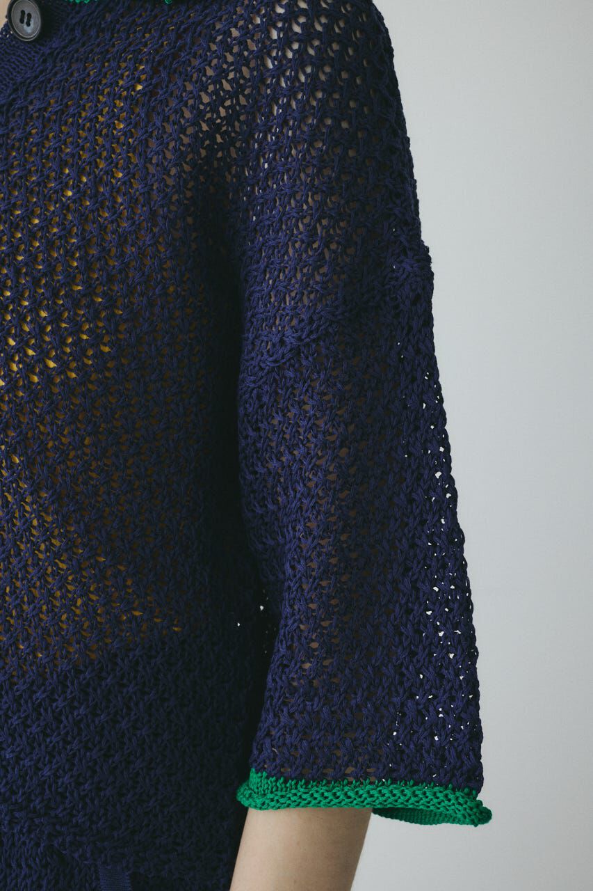 HeRIN.CYE「Mesh knit pull over」|ニット・セーター|