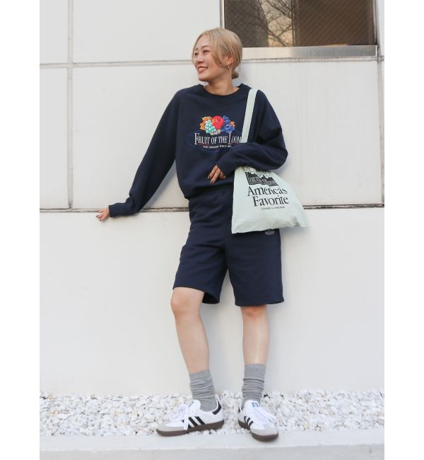 Ungrid「FRUIT OF THE LOOM別注 ロゴスウェットハーフパンツ」|その他|