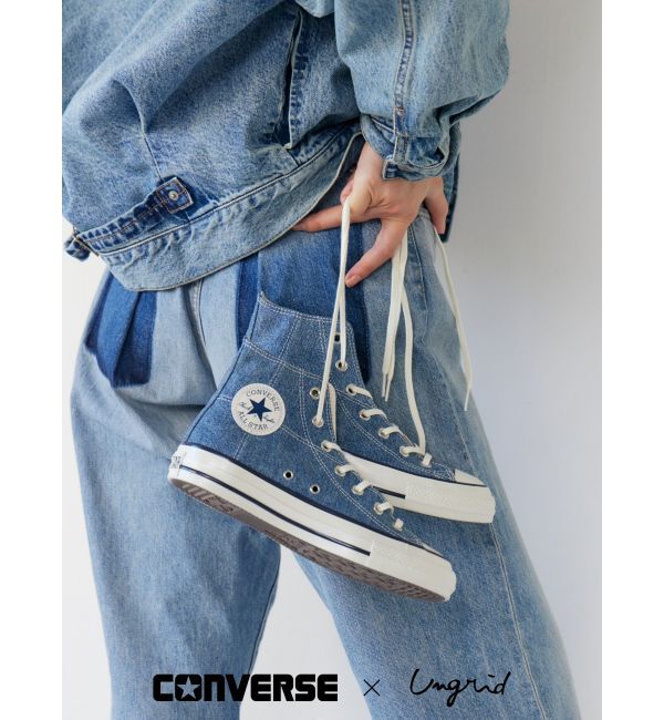 Ungrid「CONVERSEコラボデニムALL STAR AGED HI / UG15TH」|スニーカー|ブルー