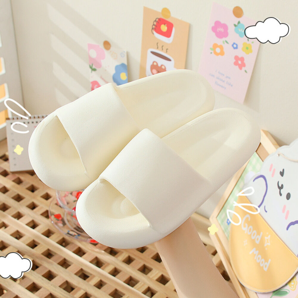 BACKYARD FAMILY「厚底 スリッパ 室内 通販 ルームシューズ 洗える 室内履き サンダル 部屋履き つっかけ」|ルームシューズ|ホワイト1