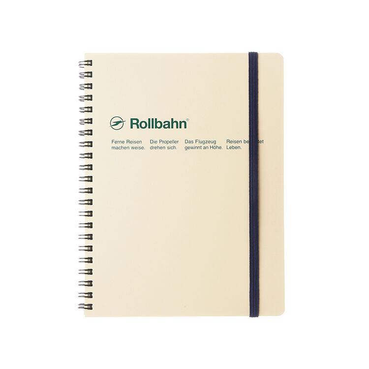 Rollbahn「ロルバーンポケット付メモA5」|ステーショナリー|クリーム