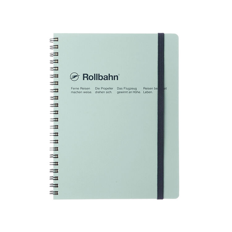 Rollbahn「ロルバーンポケット付メモA5」|ステーショナリー|ライトブルー