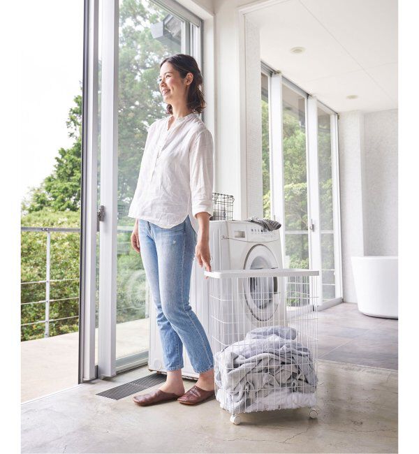 journal standard Furniture「《WEB限定》【tower/タワー】 ランドリーバスケット キャスター付き」|トイレタリー・ランドリーグッズ|