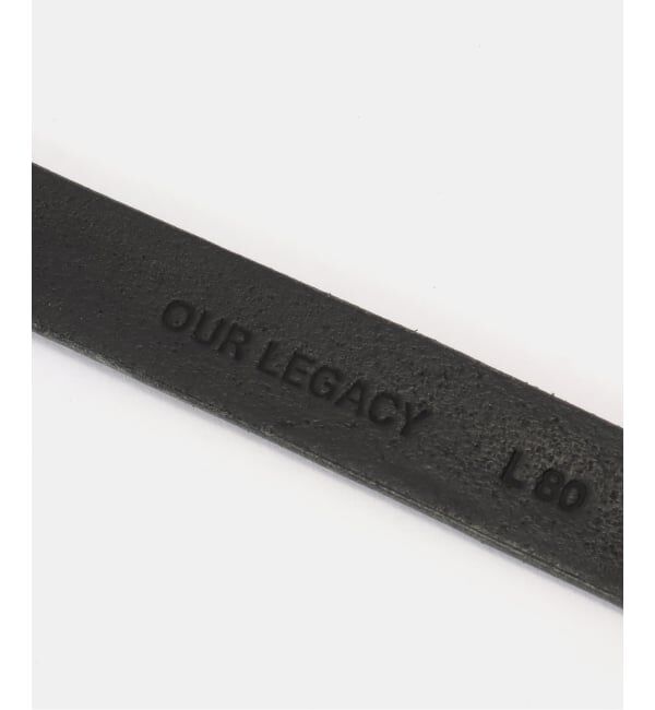 EYETHINK「OUR LEGACY 2 CM BELT Black 80」|ベルト|