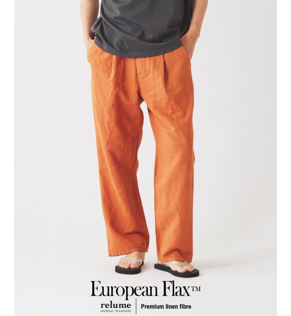 JOURNAL STANDARD relume「European Flax / ヨーロピアンフラックス ガーメントダイ リネン イージーパンツ」|その他|オールドブラウン