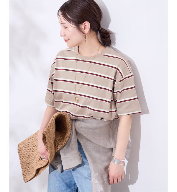 JOURNAL STANDARD「《追加3》汗ジミ防止ボーダービッグT」|Tシャツ・カットソー|