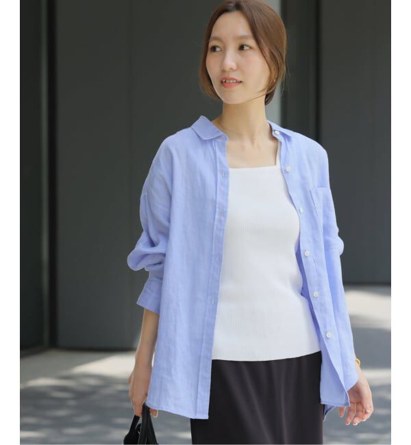 JOURNAL STANDARD relume「《追加3 / 新色》カラーリネンオーバーサイズシャツ」|シャツ・ブラウス|
