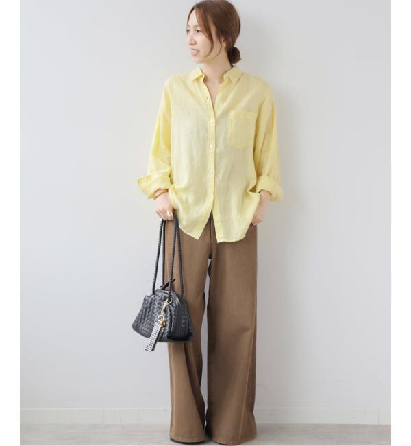 JOURNAL STANDARD relume「《追加3 / 新色》カラーリネンオーバーサイズシャツ」|シャツ・ブラウス|