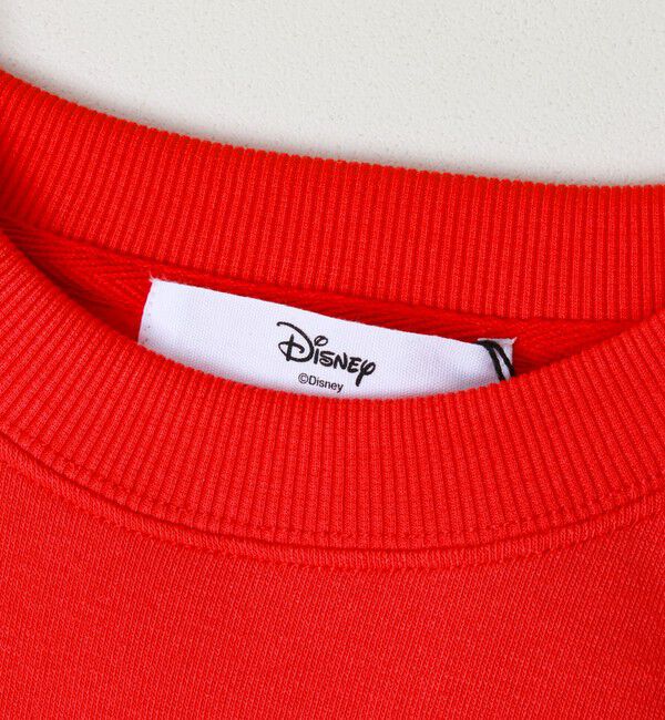 GLOSTER「【MICKEY/ミッキー】裏起毛クルーネックトレーナー 袖デニム」|スウェット・ジャージ|