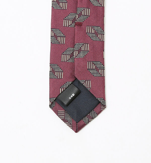 ABAHOUSE「【IMPORT FABRIC TIE】シルク ジオメトリック小紋 ネクタイ」|ネクタイ・蝶ネクタイ|