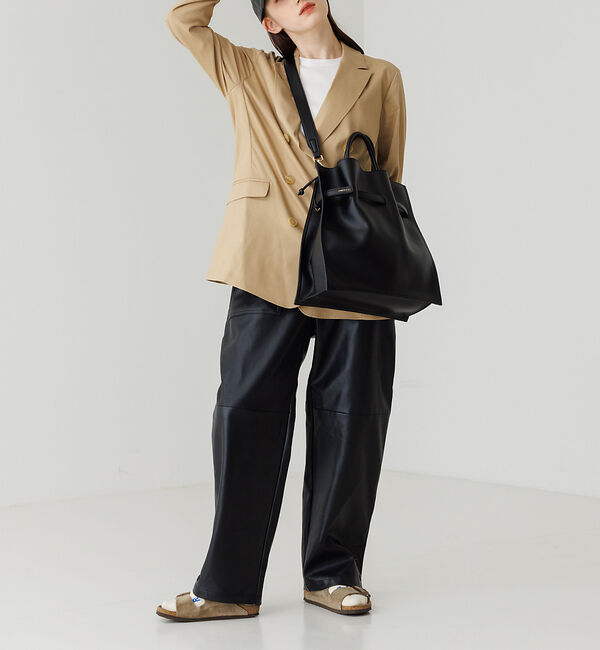 LOWELL things「【TVドラマ使用商品】Swell/2WAYギャザーオープントートBAG L」|トートバッグ|
